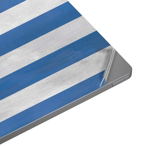 Greece Flag Distressed Laptop Skins